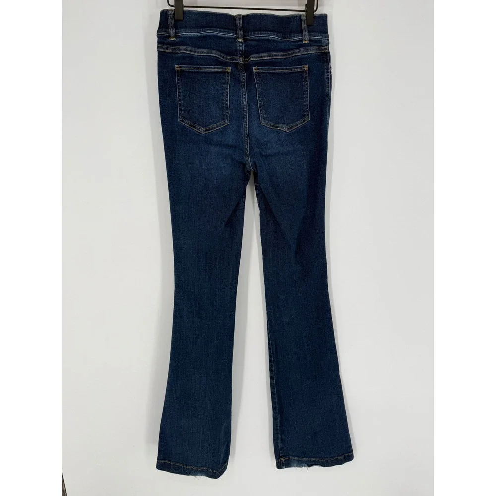 SPANX‎ RED TAG BOOTCUT TROUSER JEANS CLEAN INDIGO SMALL LONG TALL
